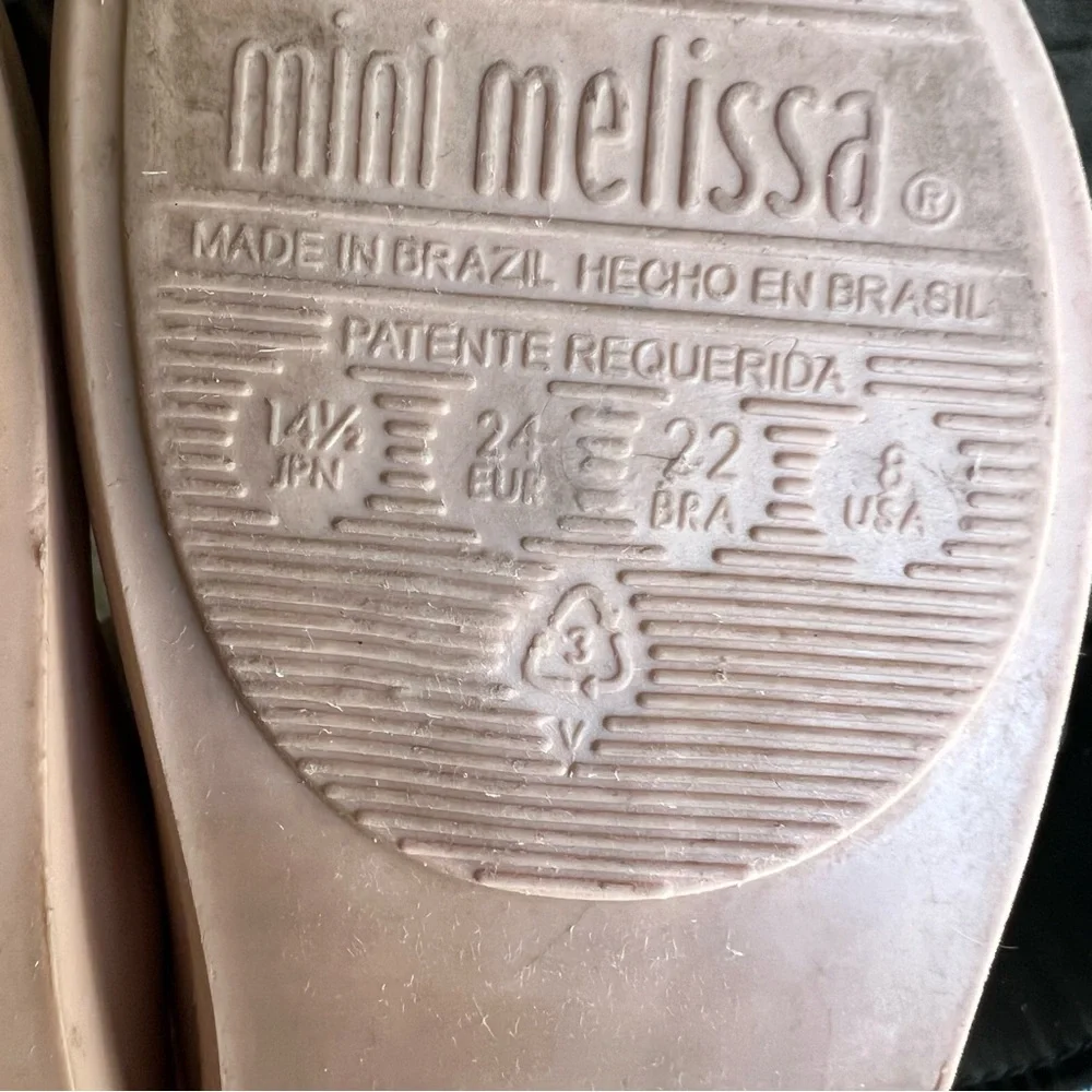 Mini Melissa Disney Minnie & Mickey Ultra girl Mary Jane SZ 8 Toddler Jelly